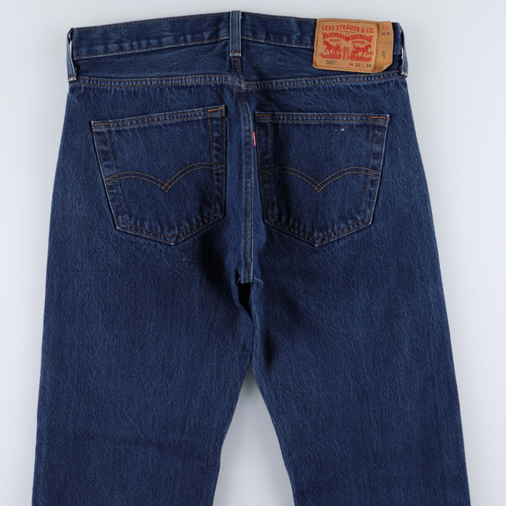 Levi's 501-0000 Straight Denim Pants, Men's W33 (approx.) cotton blue type Vintage Second Hand
