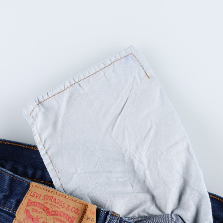 Levi's 501-0000 Straight Denim Pants, Men's W33 (approx.) cotton blue type Vintage Second Hand