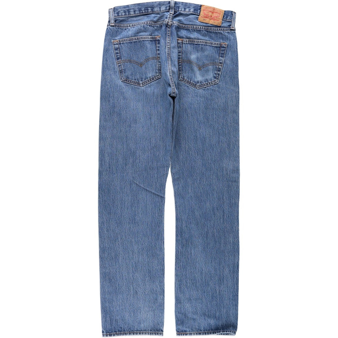 Levi's 501-0194 Straight Denim Pants, Men's W33 (approx.) cotton blue type Vintage Second Hand