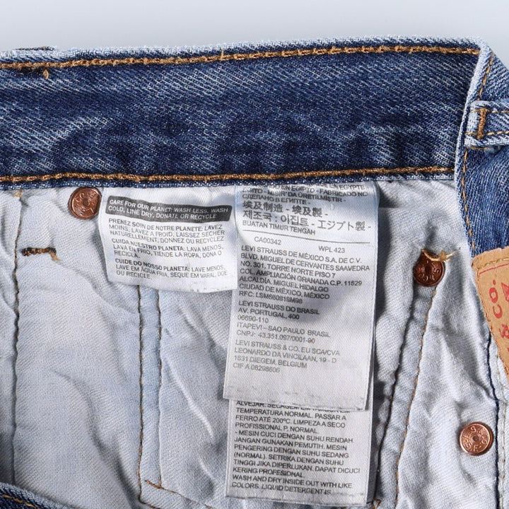 Levi's 501-0194 Straight Denim Pants, Men's W33 (approx.) cotton blue type Vintage Second Hand