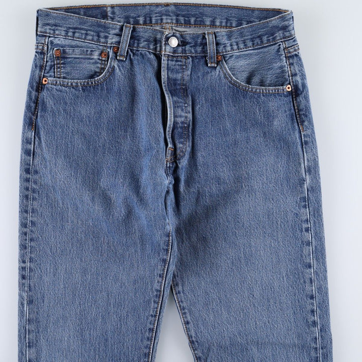 Levi's 501-0194 Straight Denim Pants, Men's W33 (approx.) cotton blue type Vintage Second Hand