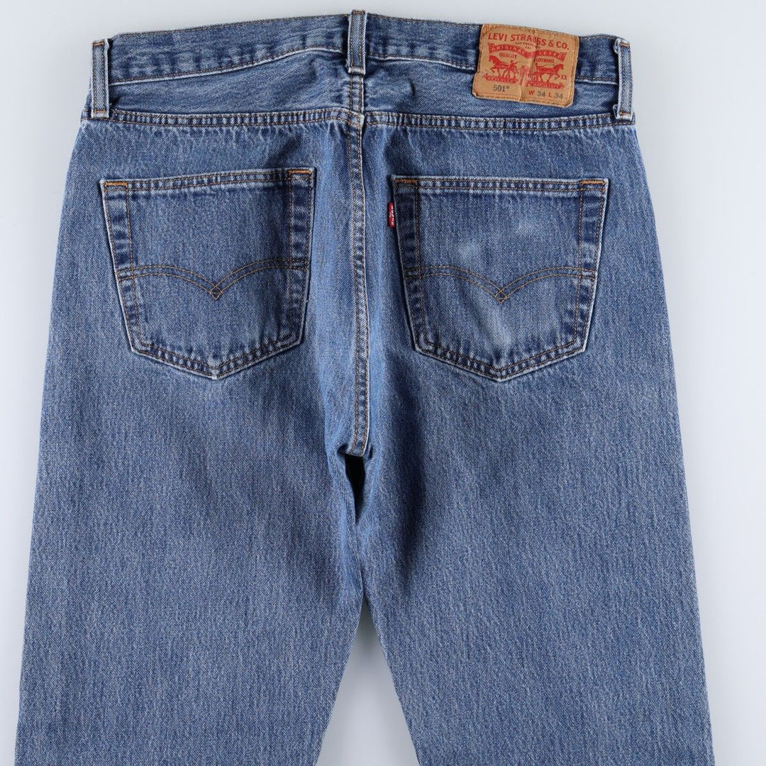 Levi's 501-0194 Straight Denim Pants, Men's W33 (approx.) cotton blue type Vintage Second Hand