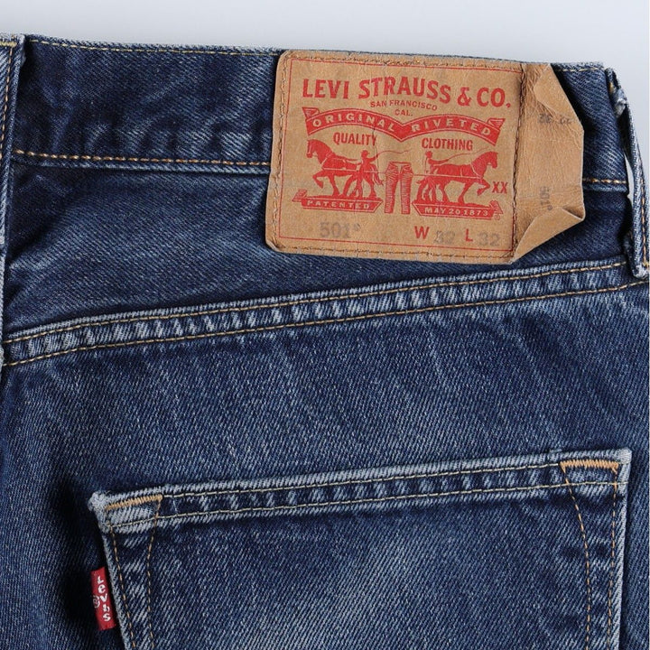 Levi's 501-2529 Straight Denim Pants, Men's W32 (approx.) cotton blue type Vintage Second Hand