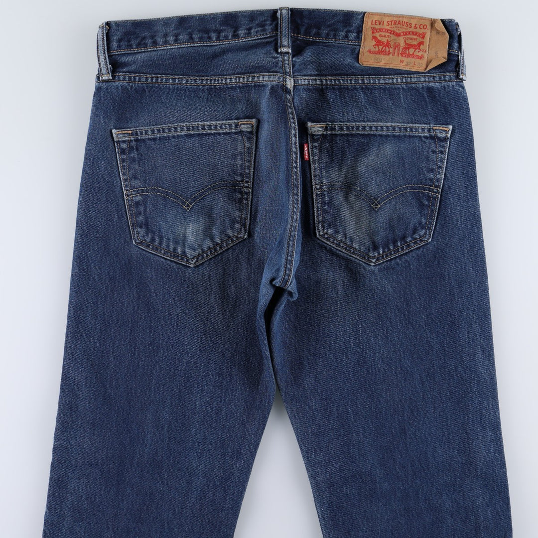 Levi's 501-2529 Straight Denim Pants, Men's W32 (approx.) cotton blue type Vintage Second Hand