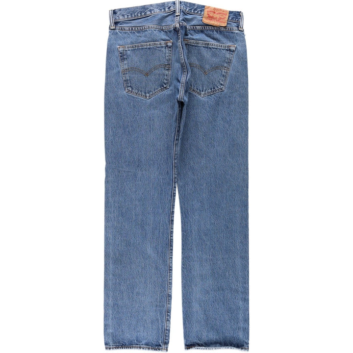Levi's 501 straight denim pants for men, size W33 cotton blue type Vintage Second Hand