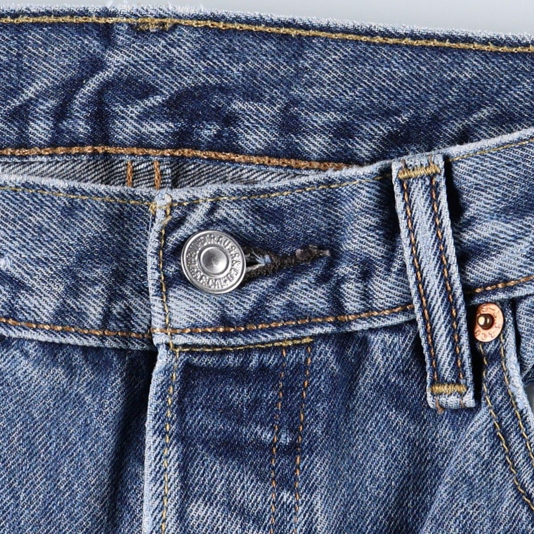 Levi's 501 straight denim pants for men, size W33 cotton blue type Vintage Second Hand