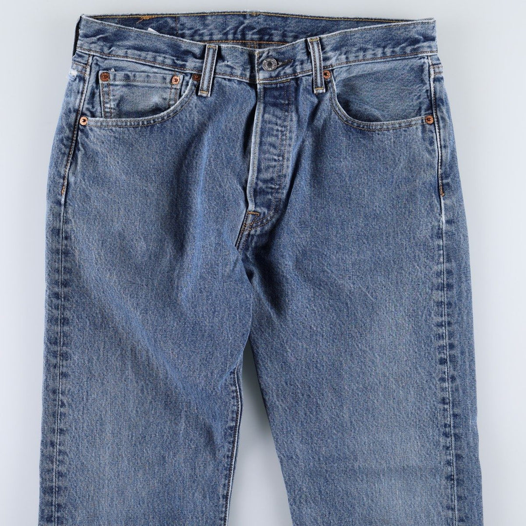 Levi's 501 straight denim pants for men, size W33 cotton blue type Vintage Second Hand
