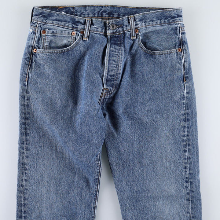 Levi's 501 straight denim pants for men, size W33 cotton blue type Vintage Second Hand