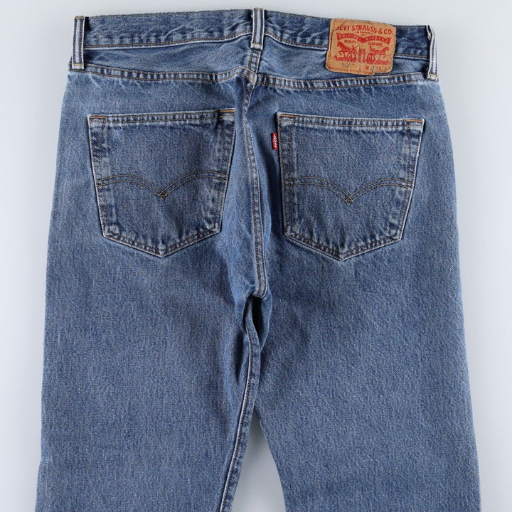 Levi's 501 straight denim pants for men, size W33 cotton blue type Vintage Second Hand