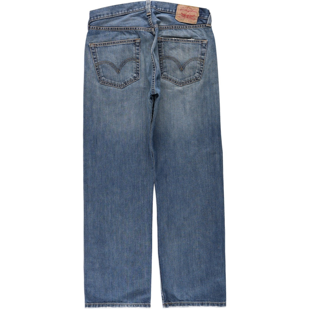 Levi's 501 Straight Leg Button-Fly Denim Pants for Men, W34 equivalent cotton blue type Vintage Second Hand