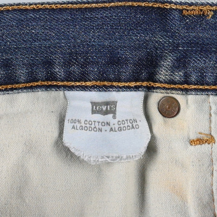 Levi's 501 Straight Leg Button-Fly Denim Pants for Men, W34 equivalent cotton blue type Vintage Second Hand