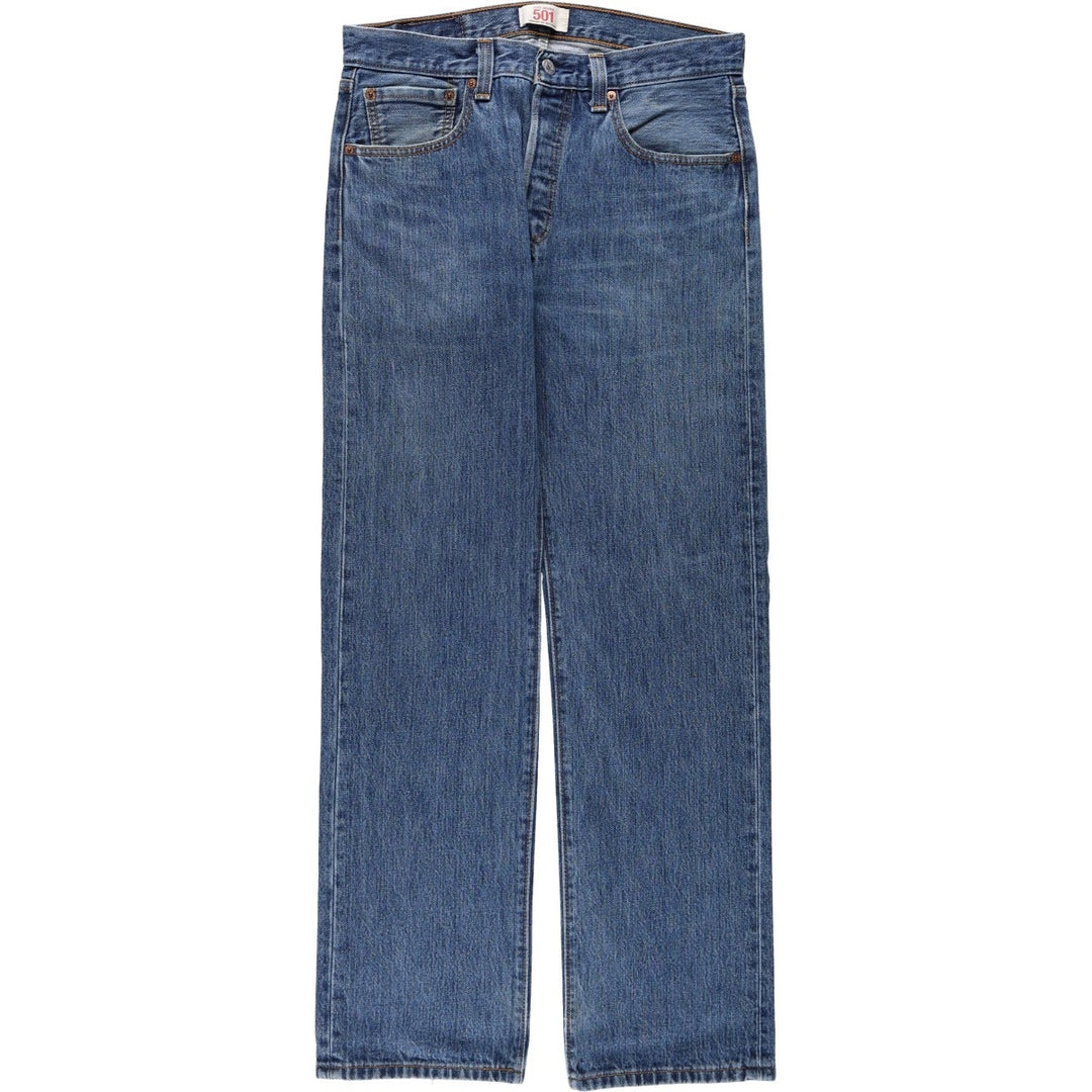 Levi's 501 straight denim pants for men, size W32 unclear blue type Vintage Second Hand