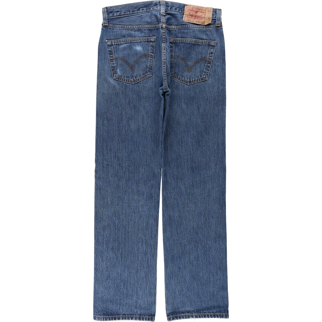 Levi's 501 straight denim pants for men, size W32 unclear blue type Vintage Second Hand