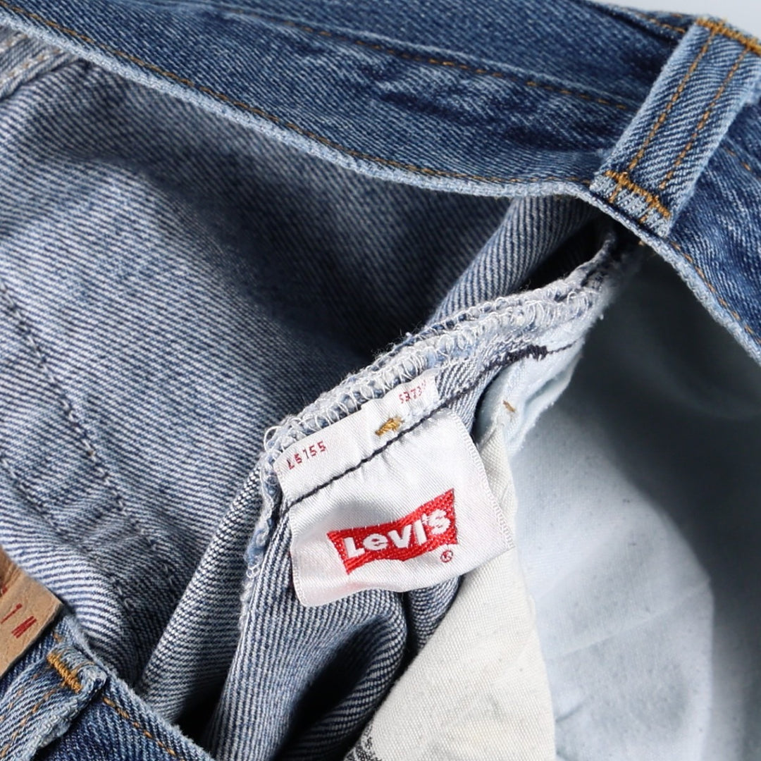 Levi's 501 straight denim pants for men, size W32 unclear blue type Vintage Second Hand