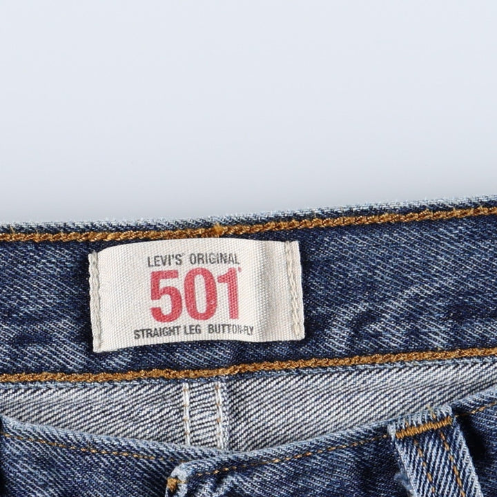 Levi's 501 straight denim pants for men, size W32 unclear blue type Vintage Second Hand