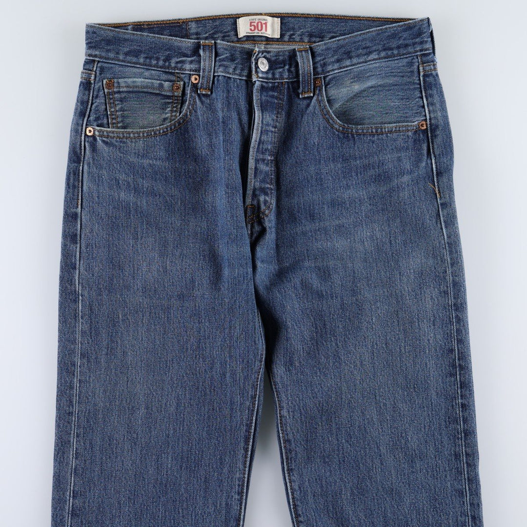 Levi's 501 straight denim pants for men, size W32 unclear blue type Vintage Second Hand