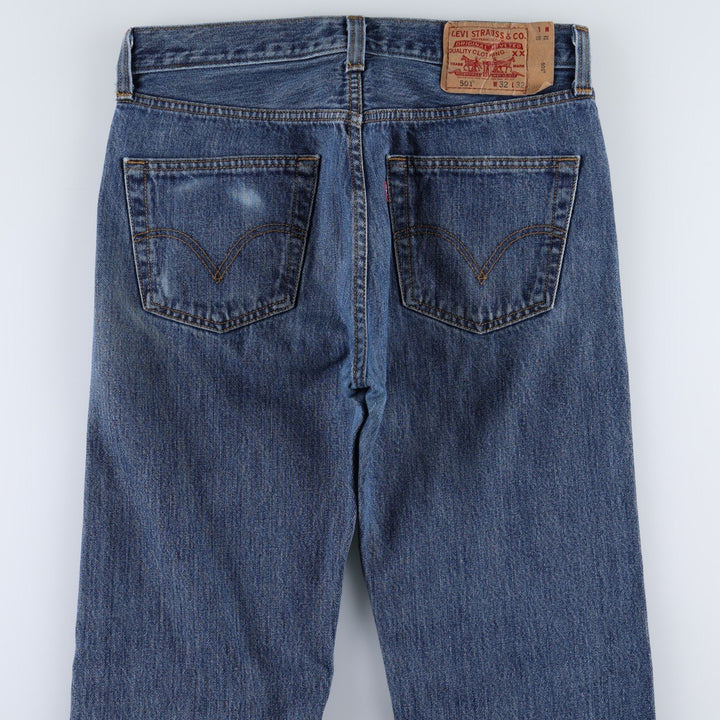 Levi's 501 straight denim pants for men, size W32 unclear blue type Vintage Second Hand
