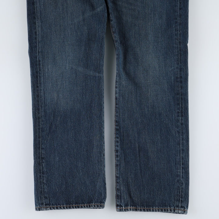 Levi's 501 LEVI'S PREMIUM Big E straight denim pants, men's size W33 (approx.) cotton blue type Vintage Second Hand