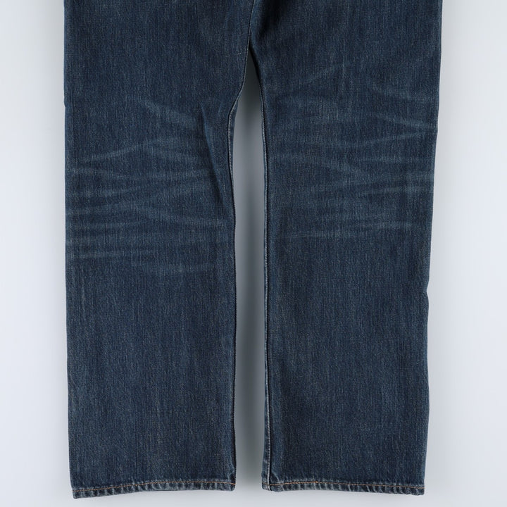 Levi's 501 LEVI'S PREMIUM Big E straight denim pants, men's size W33 (approx.) cotton blue type Vintage Second Hand