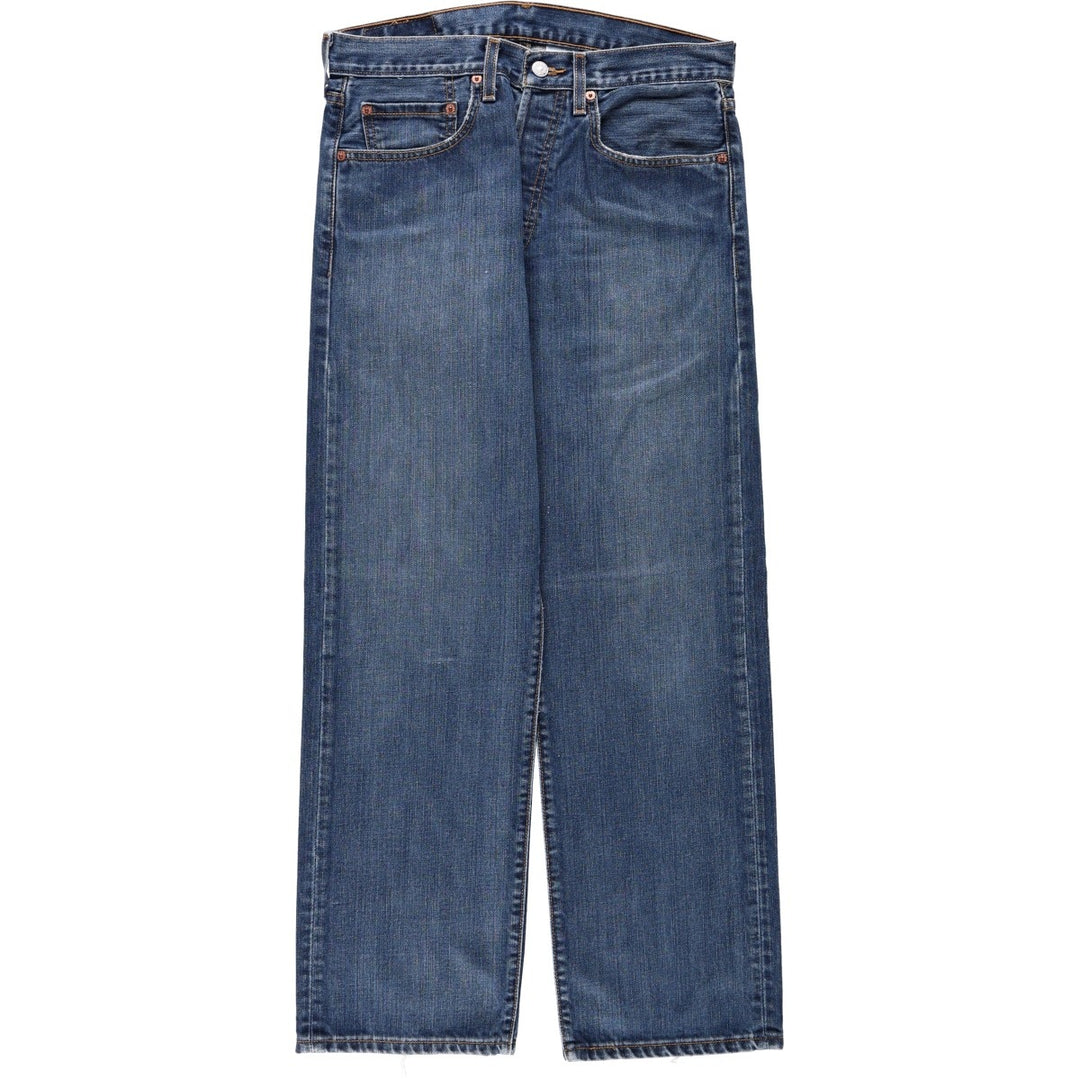 00'S Levi's 501 straight denim pants for men, size W32 cotton blue type Vintage Second Hand