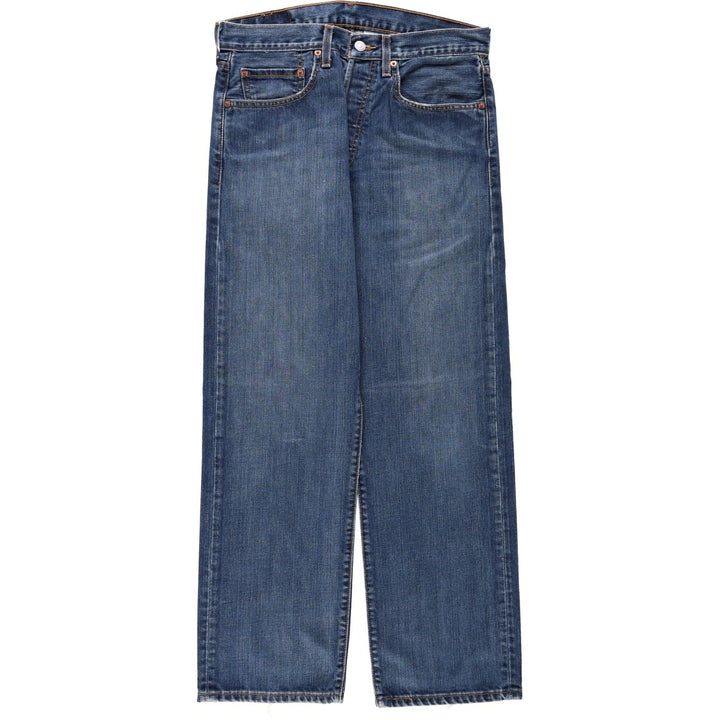 00'S Levi's 501 straight denim pants for men, size W32 cotton blue type Vintage Second Hand