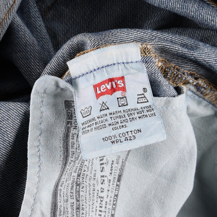 00'S Levi's 501 straight denim pants for men, size W32 cotton blue type Vintage Second Hand