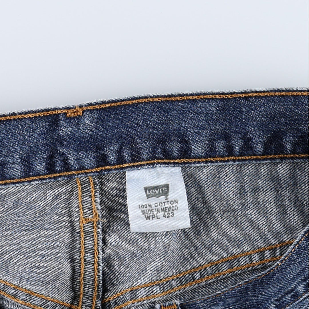 00'S Levi's 501 straight denim pants for men, size W32 cotton blue type Vintage Second Hand
