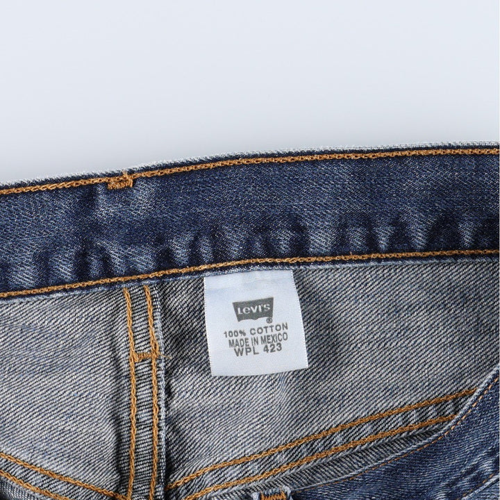 00'S Levi's 501 straight denim pants for men, size W32 cotton blue type Vintage Second Hand