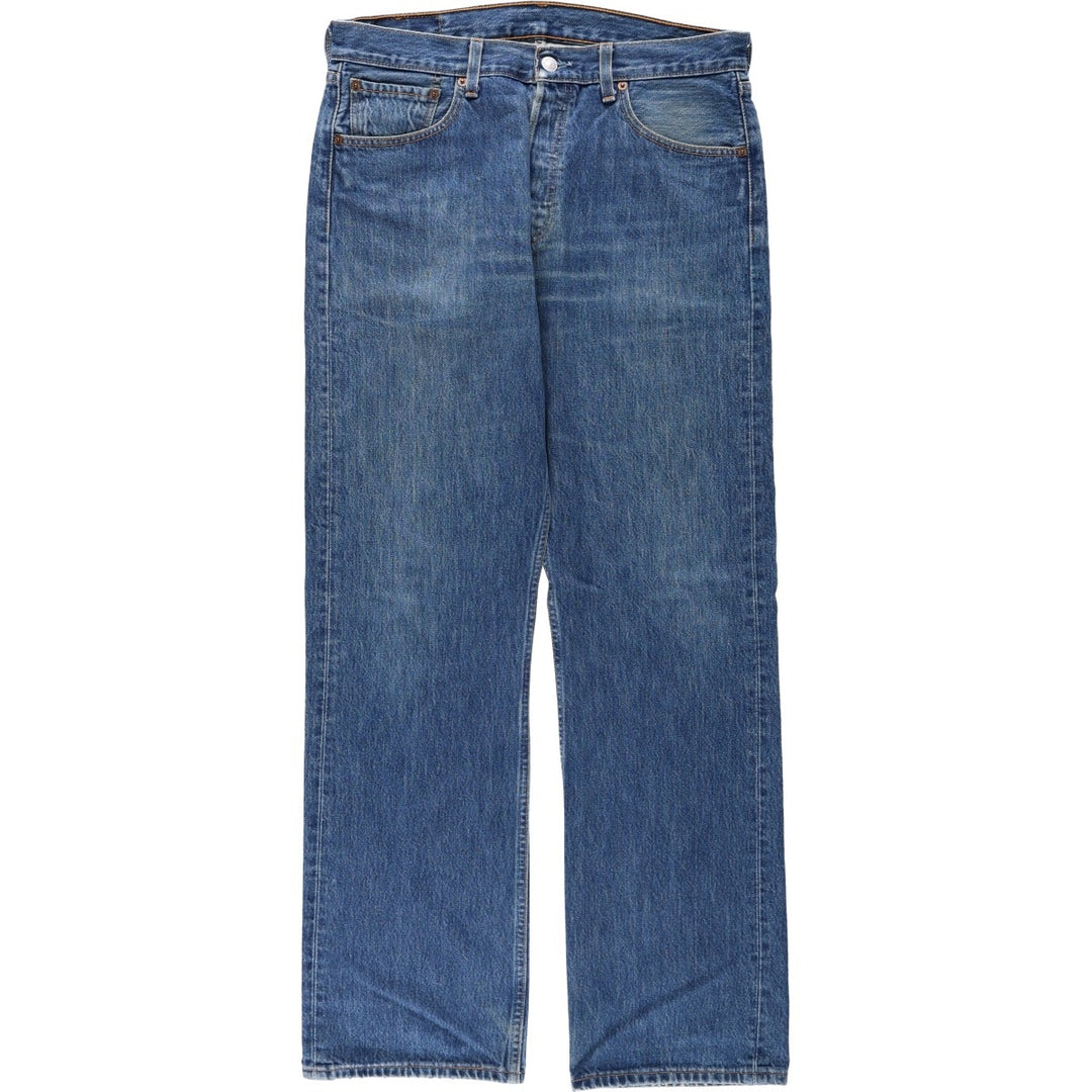 Levi's 501 Euro model straight denim pants for men, size W34 cotton blue type Vintage Second Hand