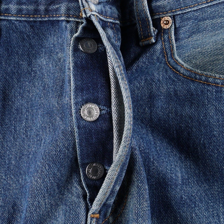Levi's 501 Euro model straight denim pants for men, size W34 cotton blue type Vintage Second Hand