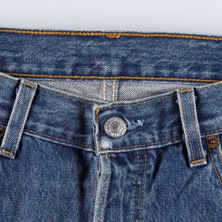 Levi's 501 Euro model straight denim pants for men, size W34 cotton blue type Vintage Second Hand