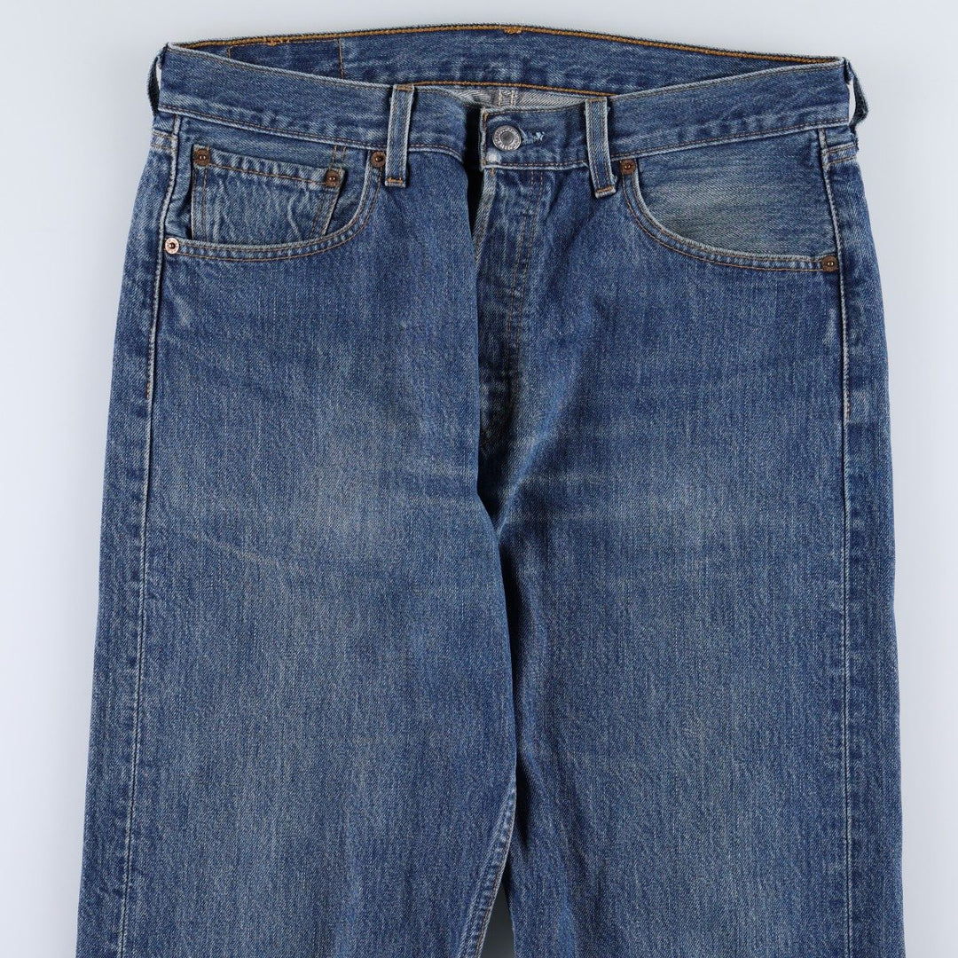 Levi's 501 Euro model straight denim pants for men, size W34 cotton blue type Vintage Second Hand