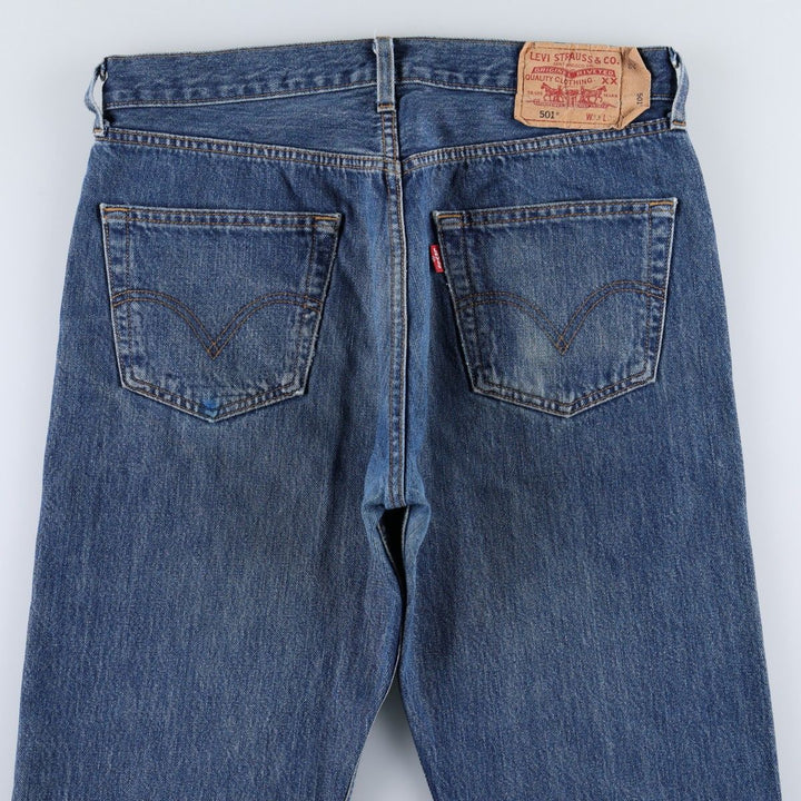 Levi's 501 Euro model straight denim pants for men, size W34 cotton blue type Vintage Second Hand