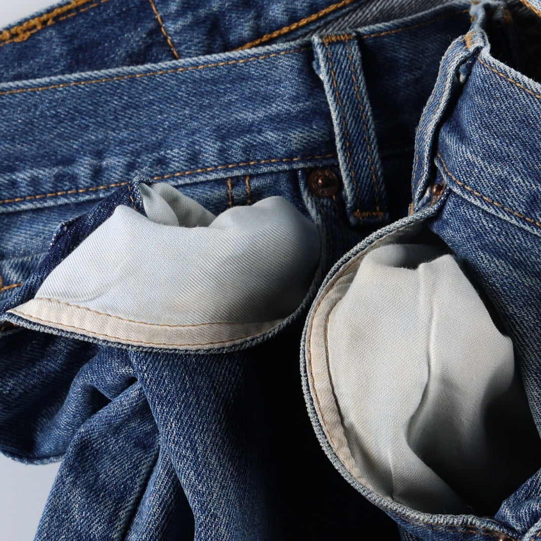 Levi's 501 Euro model straight denim pants for men, size W34 cotton blue type Vintage Second Hand