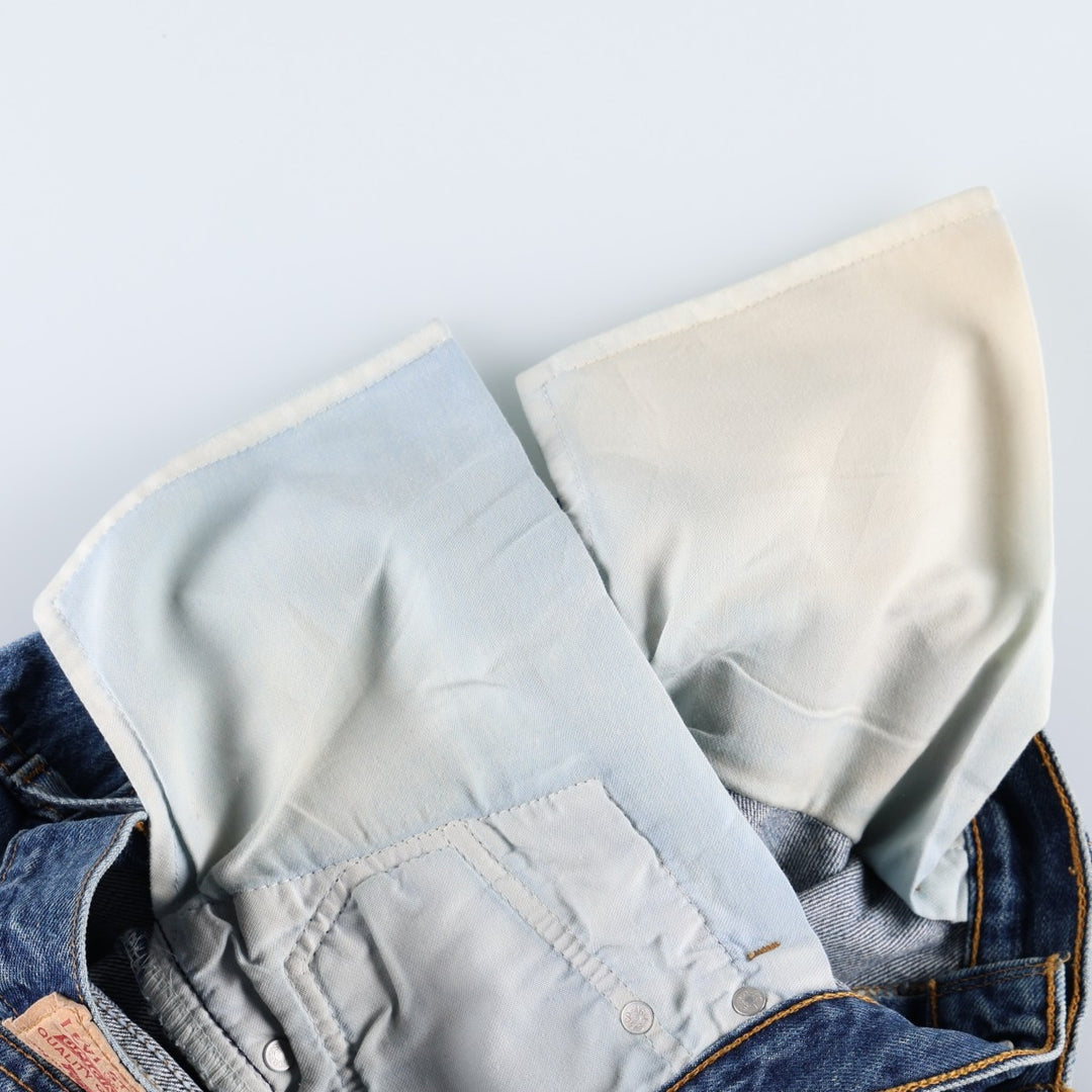 Levi's 501 Euro model straight denim pants for men, size W34 cotton blue type Vintage Second Hand