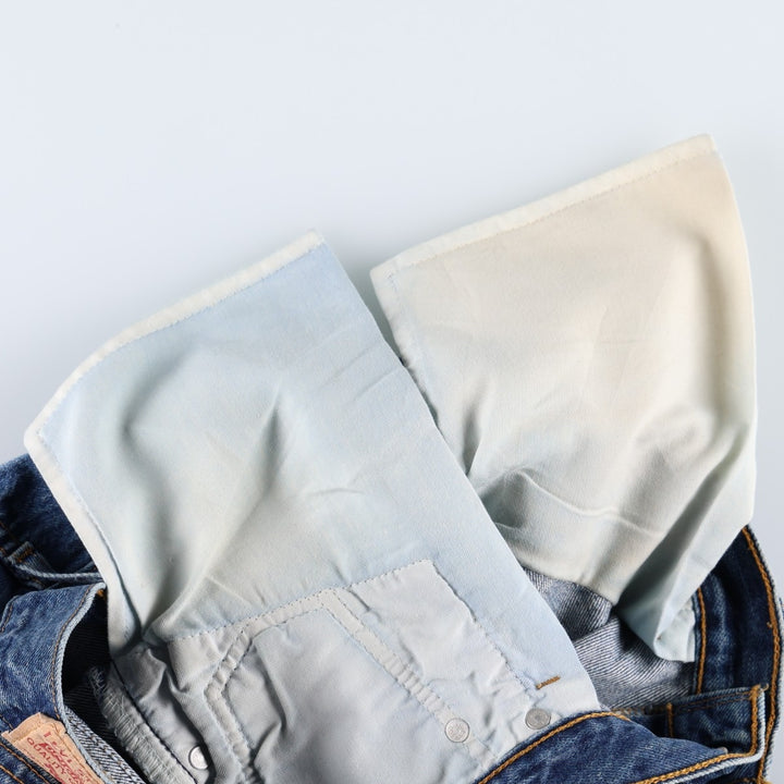 Levi's 501 Euro model straight denim pants for men, size W34 cotton blue type Vintage Second Hand