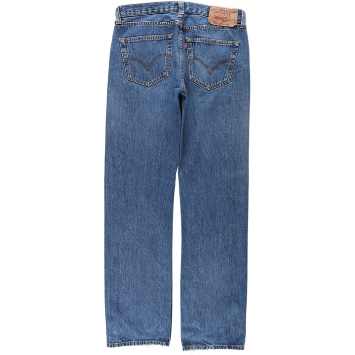 2000'S Levi's 501 Straight Leg Button-Fly Straight Denim Pants, Men's Size W34 (approx.) cotton blue type Vintage Second Hand