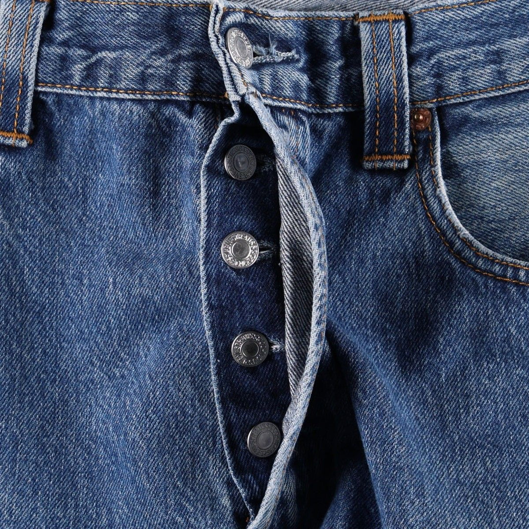 2000'S Levi's 501 Straight Leg Button-Fly Straight Denim Pants, Men's Size W34 (approx.) cotton blue type Vintage Second Hand