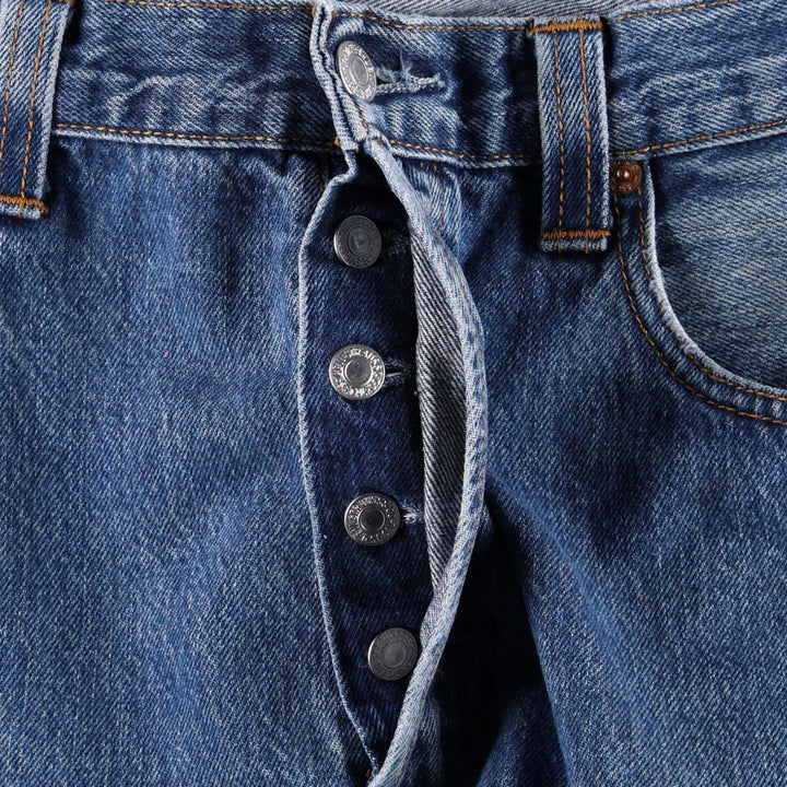 2000'S Levi's 501 Straight Leg Button-Fly Straight Denim Pants, Men's Size W34 (approx.) cotton blue type Vintage Second Hand