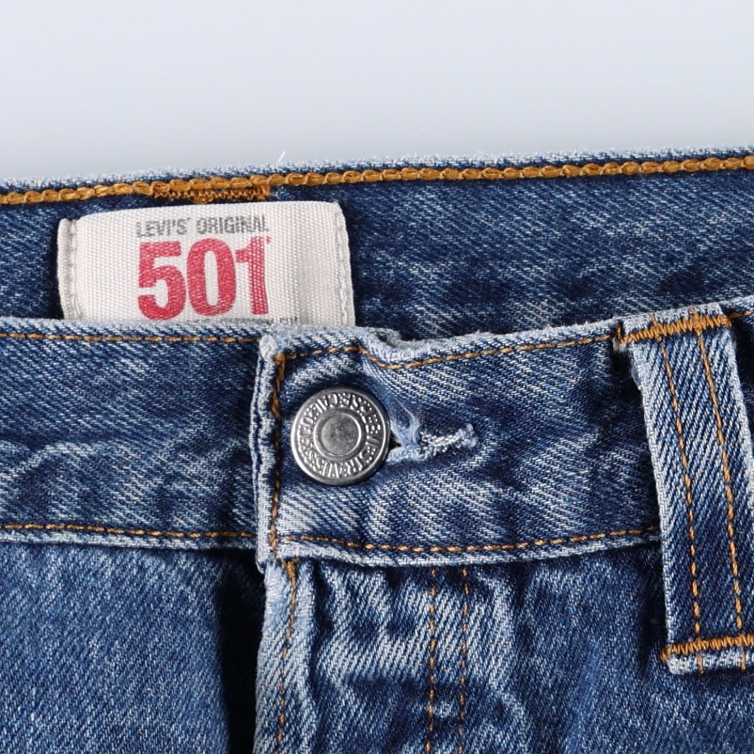 2000'S Levi's 501 Straight Leg Button-Fly Straight Denim Pants, Men's Size W34 (approx.) cotton blue type Vintage Second Hand