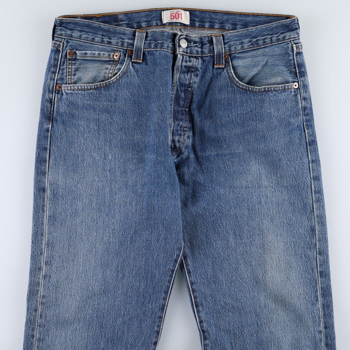 2000'S Levi's 501 Straight Leg Button-Fly Straight Denim Pants, Men's Size W34 (approx.) cotton blue type Vintage Second Hand