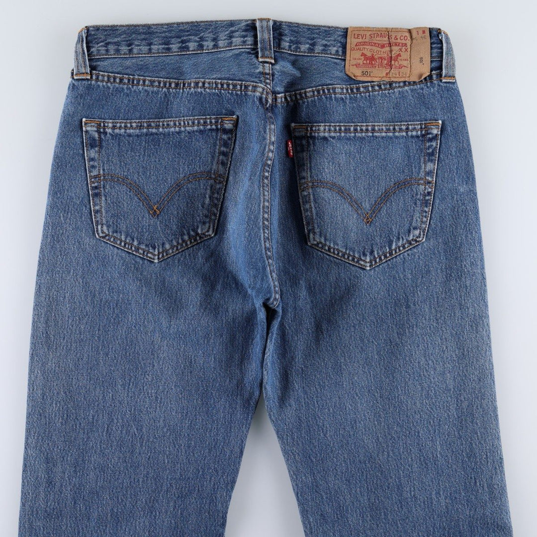 2000'S Levi's 501 Straight Leg Button-Fly Straight Denim Pants, Men's Size W34 (approx.) cotton blue type Vintage Second Hand
