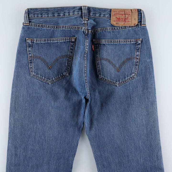 2000'S Levi's 501 Straight Leg Button-Fly Straight Denim Pants, Men's Size W34 (approx.) cotton blue type Vintage Second Hand