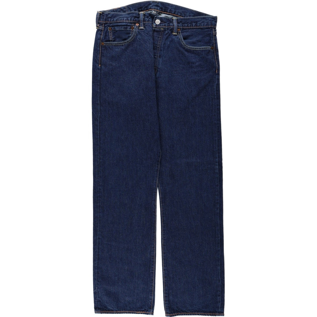 Levi's 501-0101 Straight Denim Pants, Men's Size W34 (approx.) cotton blue type Vintage Second Hand