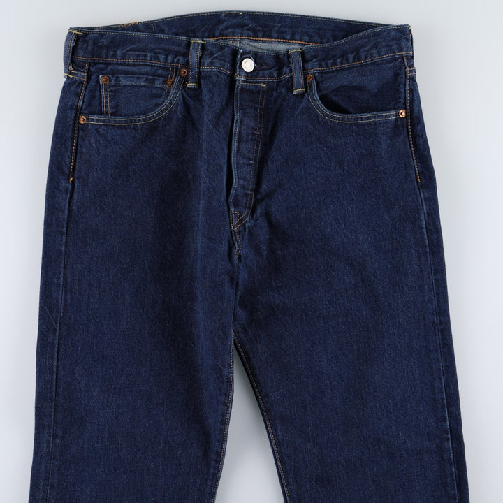 Levi's 501-0101 Straight Denim Pants, Men's Size W34 (approx.) cotton blue type Vintage Second Hand