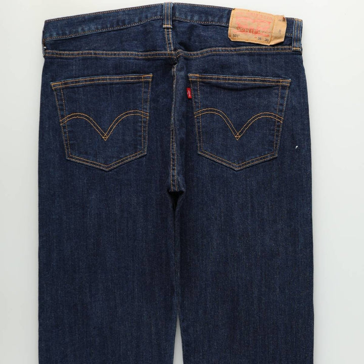 Levi's 501 straight denim pants for men, size W37 cotton blue type Vintage Second Hand