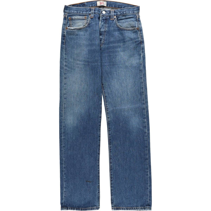Levi's 501 Euro Model Straight Denim Pants Men's W32 cotton blue type Vintage Second Hand