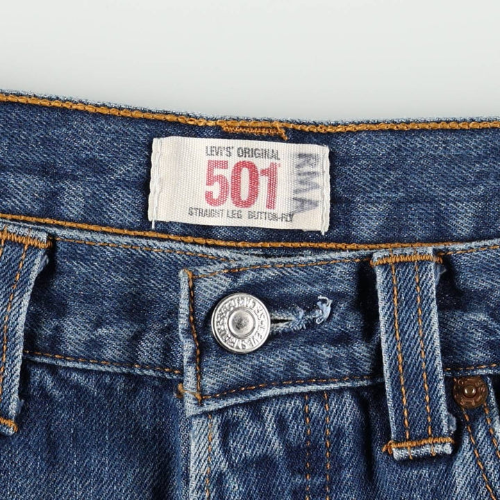 Levi's 501 Euro Model Straight Denim Pants Men's W32 cotton blue type Vintage Second Hand