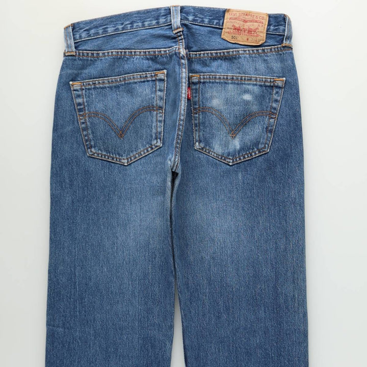 Levi's 501 Euro Model Straight Denim Pants Men's W32 cotton blue type Vintage Second Hand
