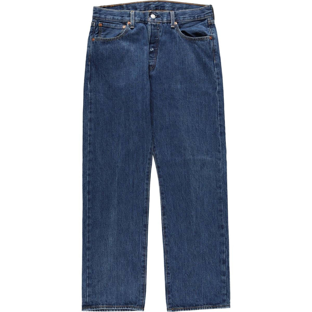 Levi's 501 straight denim pants for men, size W34 cotton blue type Vintage Second Hand